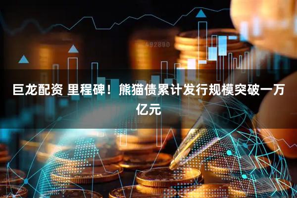 巨龙配资 里程碑！熊猫债累计发行规模突破一万亿元